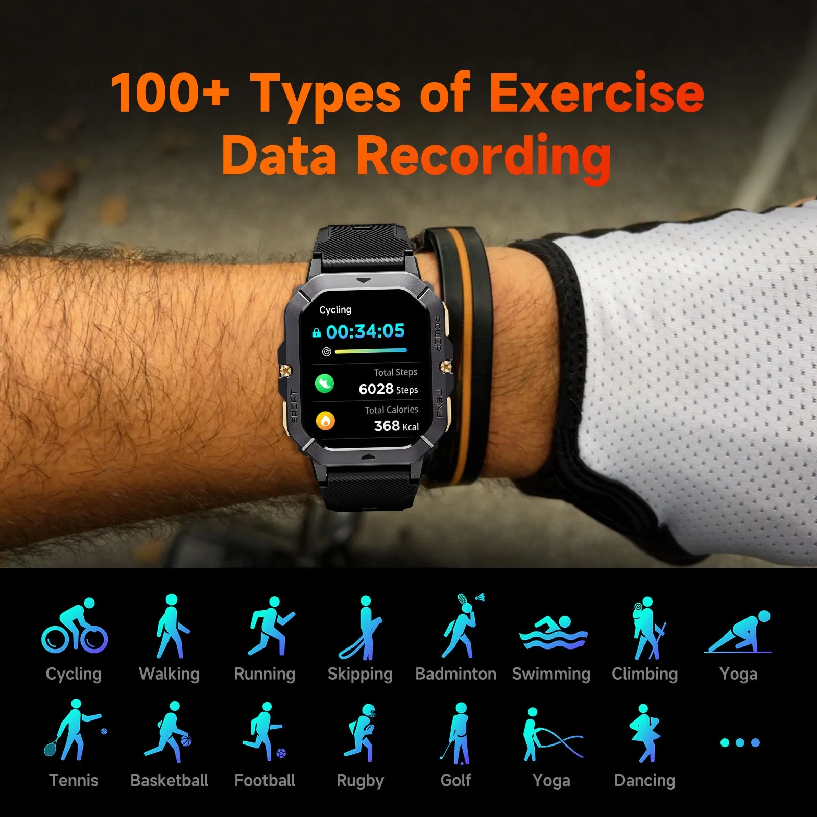 OUKITEL BT101 MILITÄRISCHE INTELLIGENTE UHR - Image 9