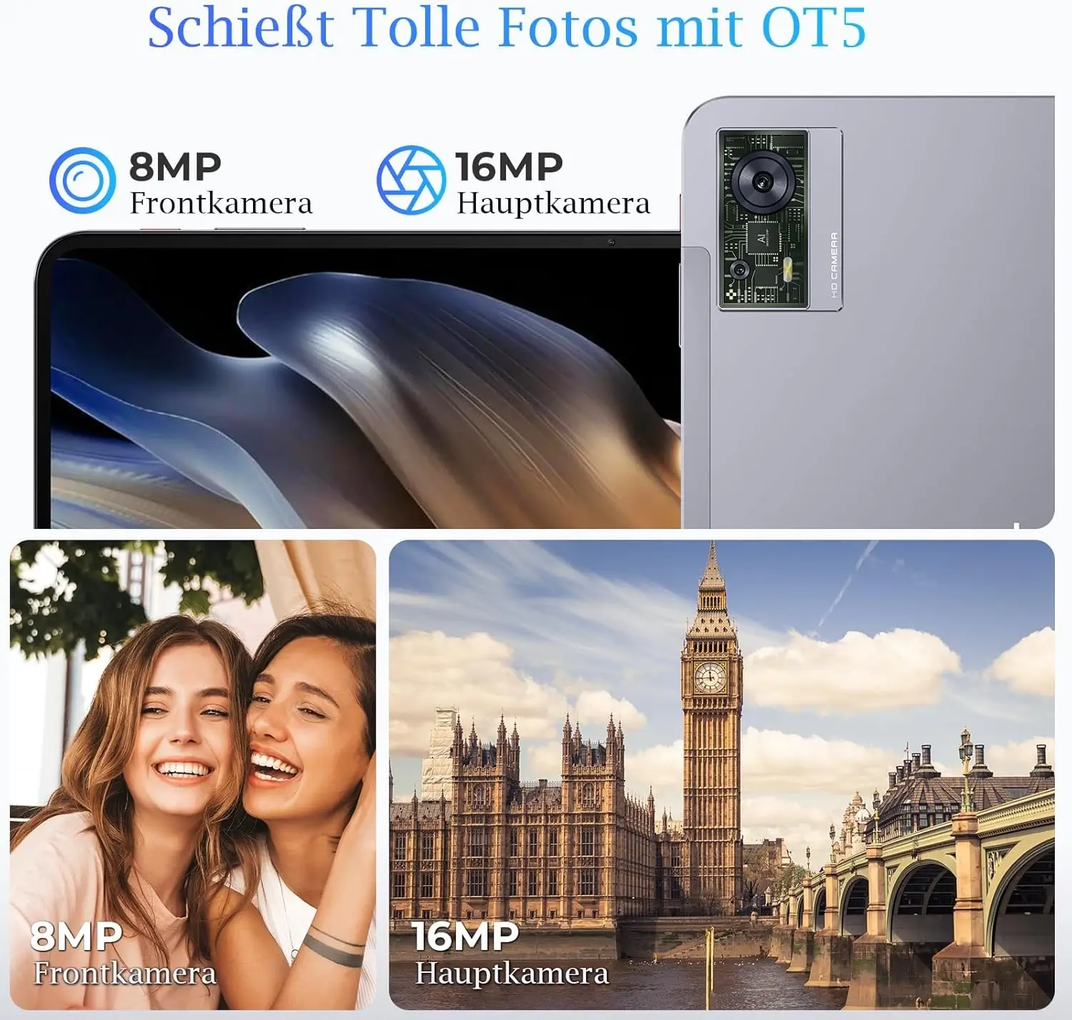 Oukitel OT5 12-Zoll 2K Display 11000mAh Akku Android 13 Tablet mit Stylus (36+256GB) - Image 6