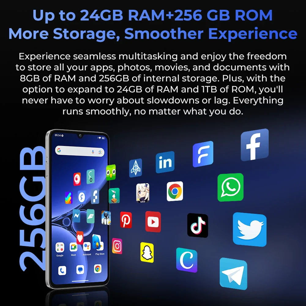 Oukitel C59 Pro 6.88-inch 10000mAh Battery 13.3mm Ultra-thin Body SmartPhone(8GB+256GB) - Image 9