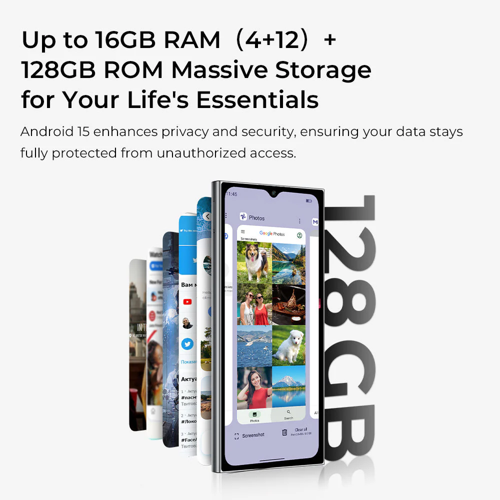 Oukitel C62 6.88-inch 5150mAh Battery 9.5mm Ultra-thin Body SmartPhone(4GB+128GB) - Image 10