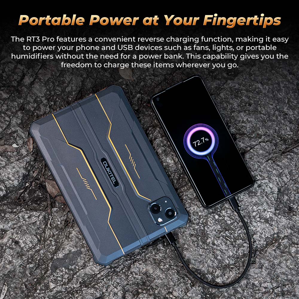 OUKITEL RT3 PRO Rugged Tablet 8-inch 5150 mAh Battery Android 14 NFC - Image 9