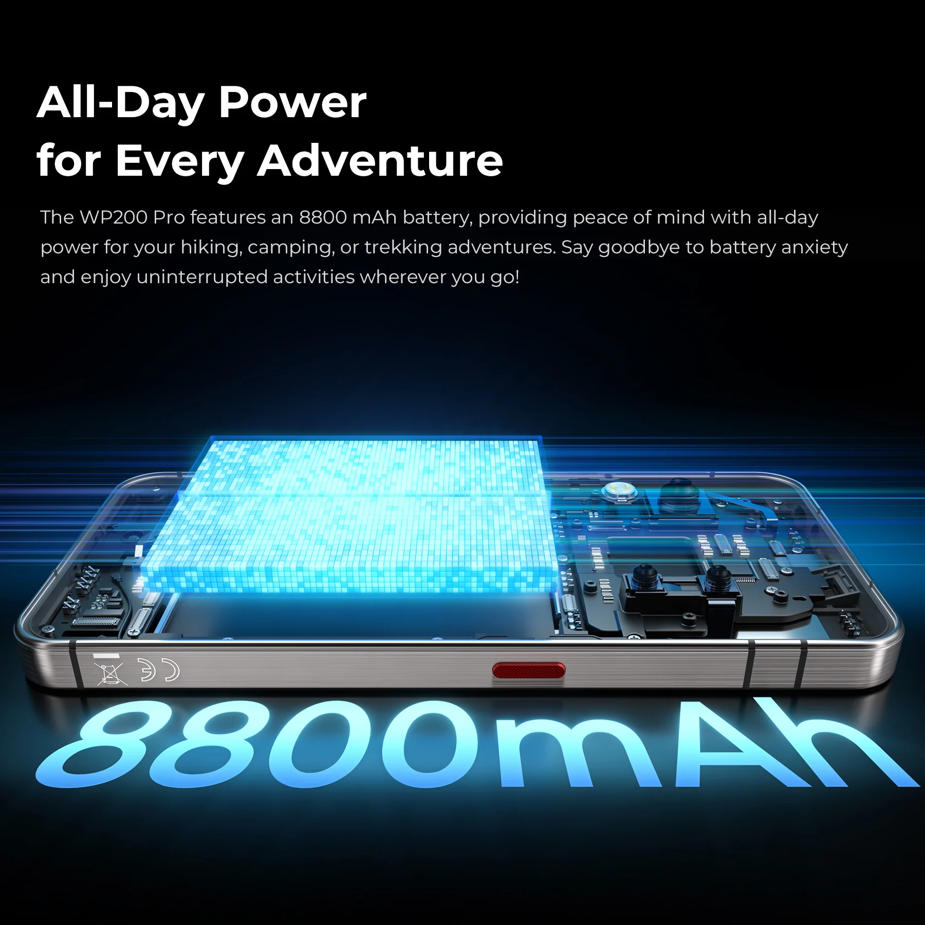 Oukitel WP200 Pro - Das weltweit erste modulare, robuste Telefon mit abnehmbarem Ohrhörer/SmartWatch, AI-fähig, 5G, 6,7'' AMOLED-Display, 8800 mAh, Android 15 (24GB+ITB NFC) - Image 7