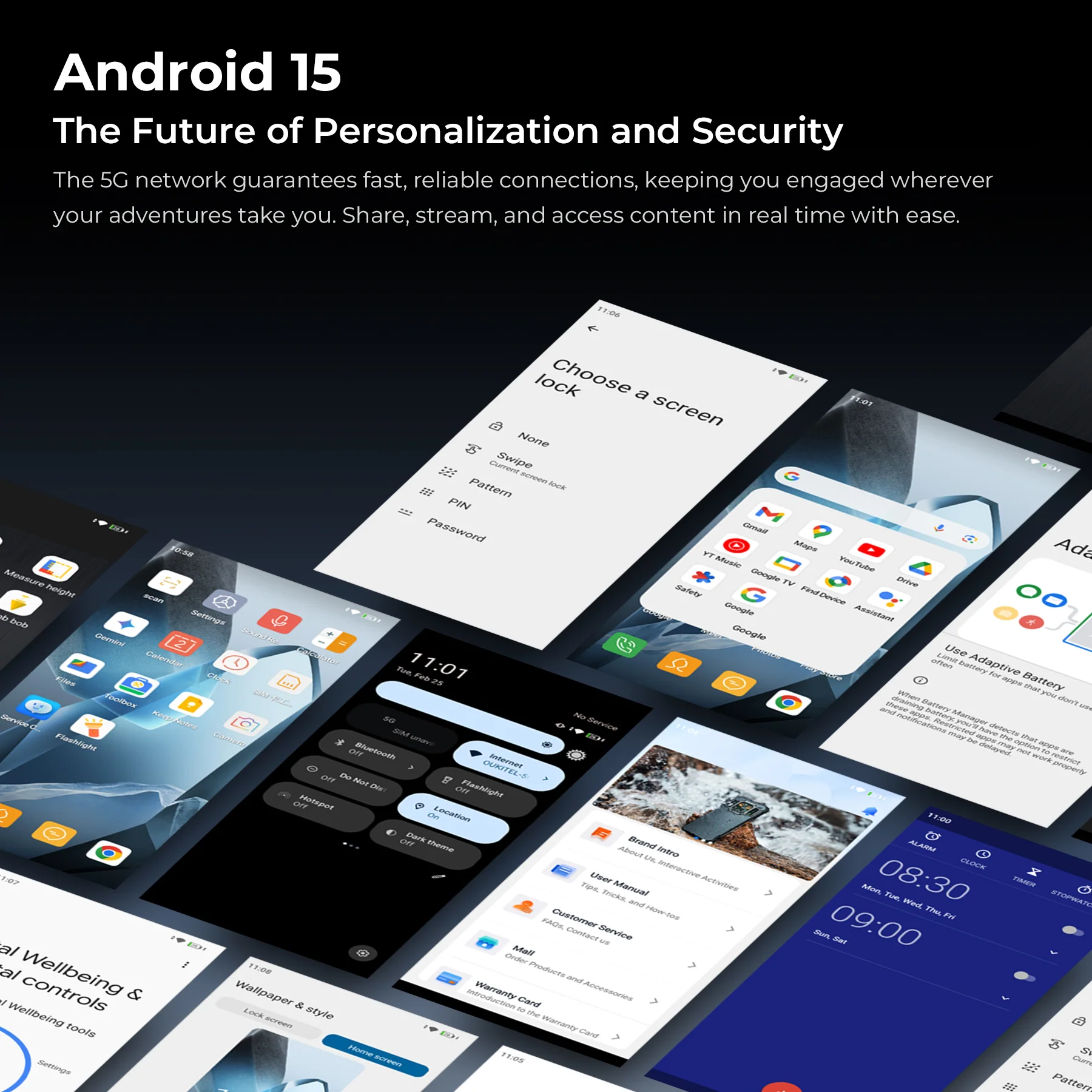 Oukitel WP200 Pro - Das weltweit erste modulare, robuste Telefon mit abnehmbarem Ohrhörer/SmartWatch, AI-fähig, 5G, 6,7'' AMOLED-Display, 8800 mAh, Android 15 (24GB+ITB NFC) - Image 8
