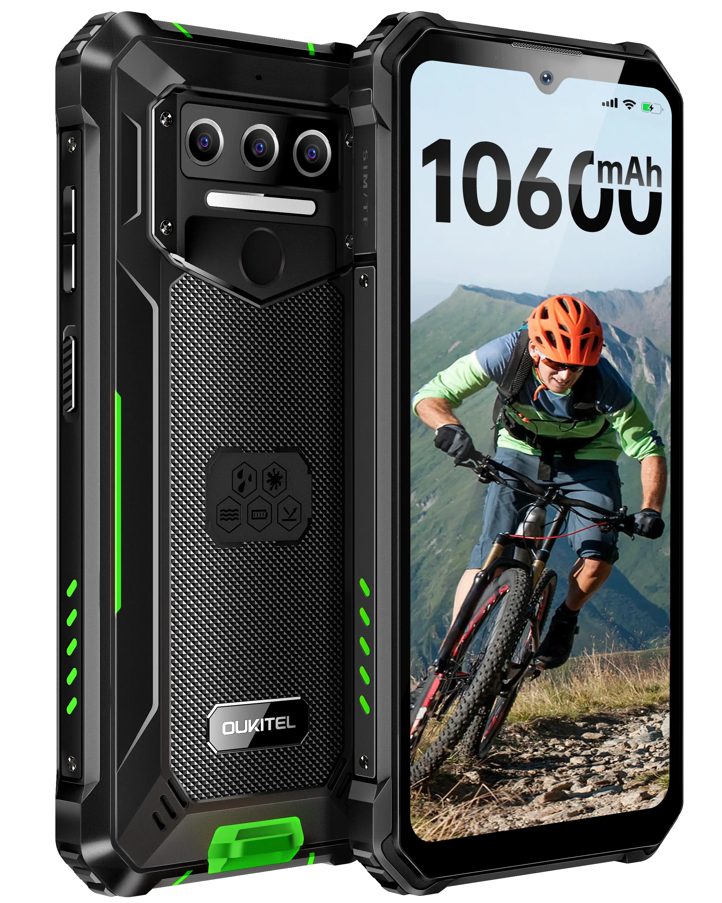 Oukitel WP23 10600mAh Android 13 Waterproof Droproof Military Grade Phone (4+64GB NFC) - Image 3