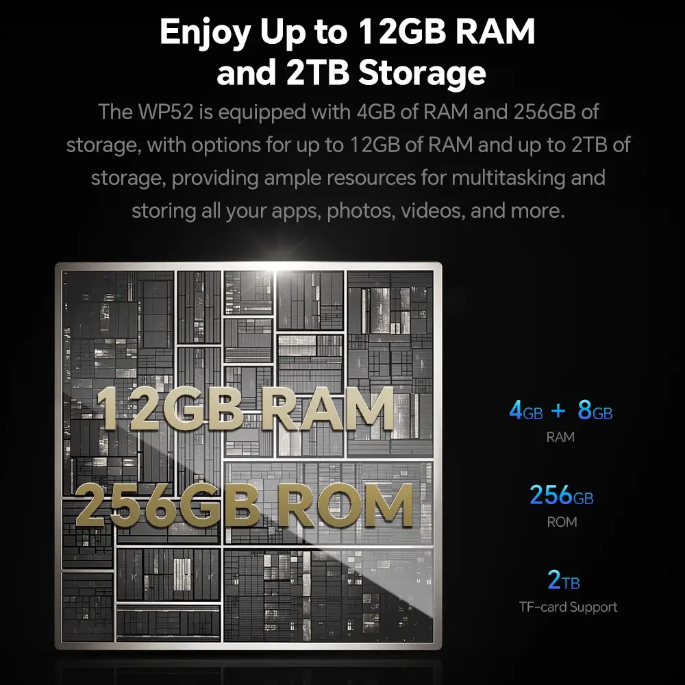 Oukitel WP52 Extrem dünnes 12mm 5G robustes Smartphone mit 6500mAh Akku (16GB+256GB). - Image 11