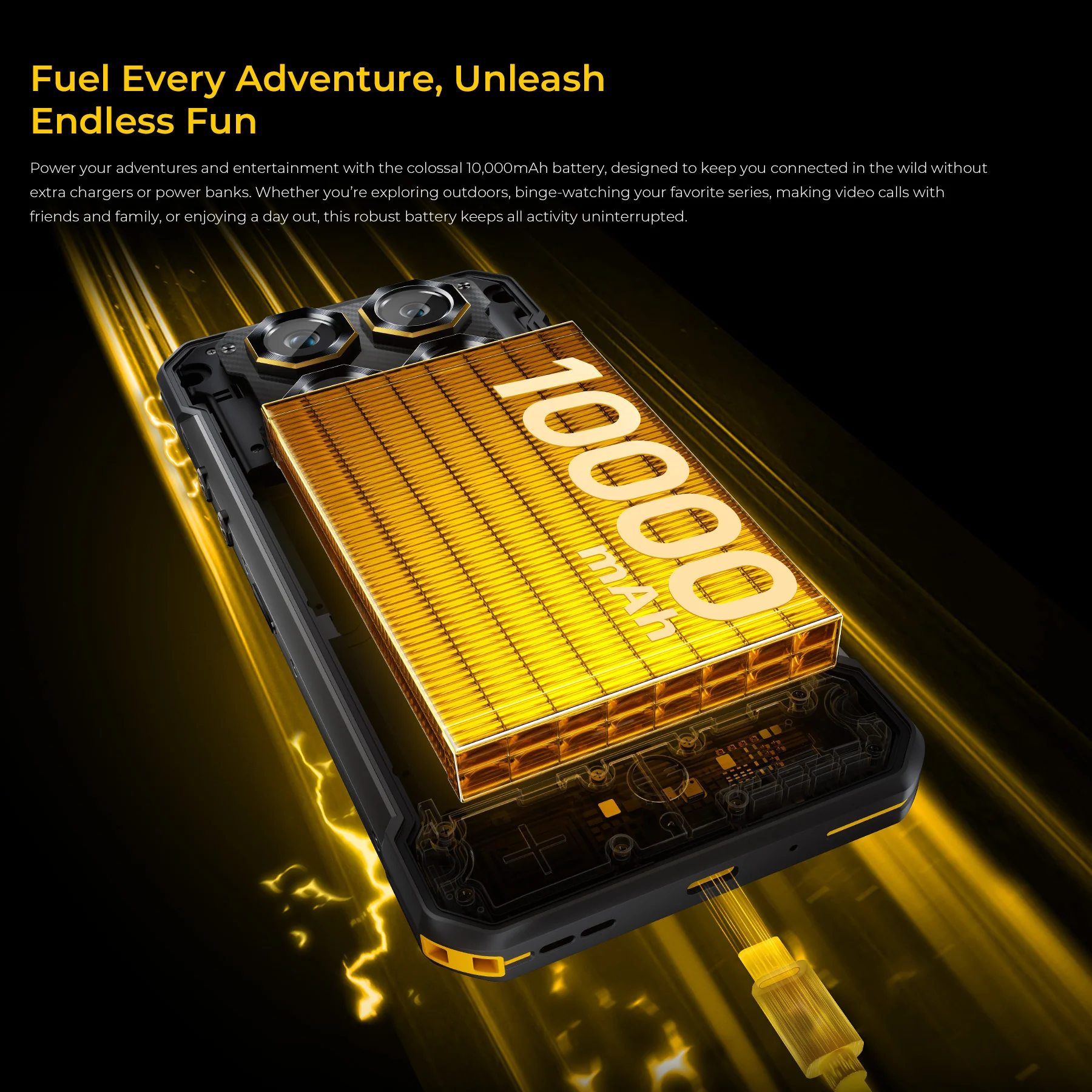 Oukitel WP60 5G Rugged Phone 7.2'' HD+ Display 10,000mAh Big Battery 108MP Camera Android 15 - Image 6