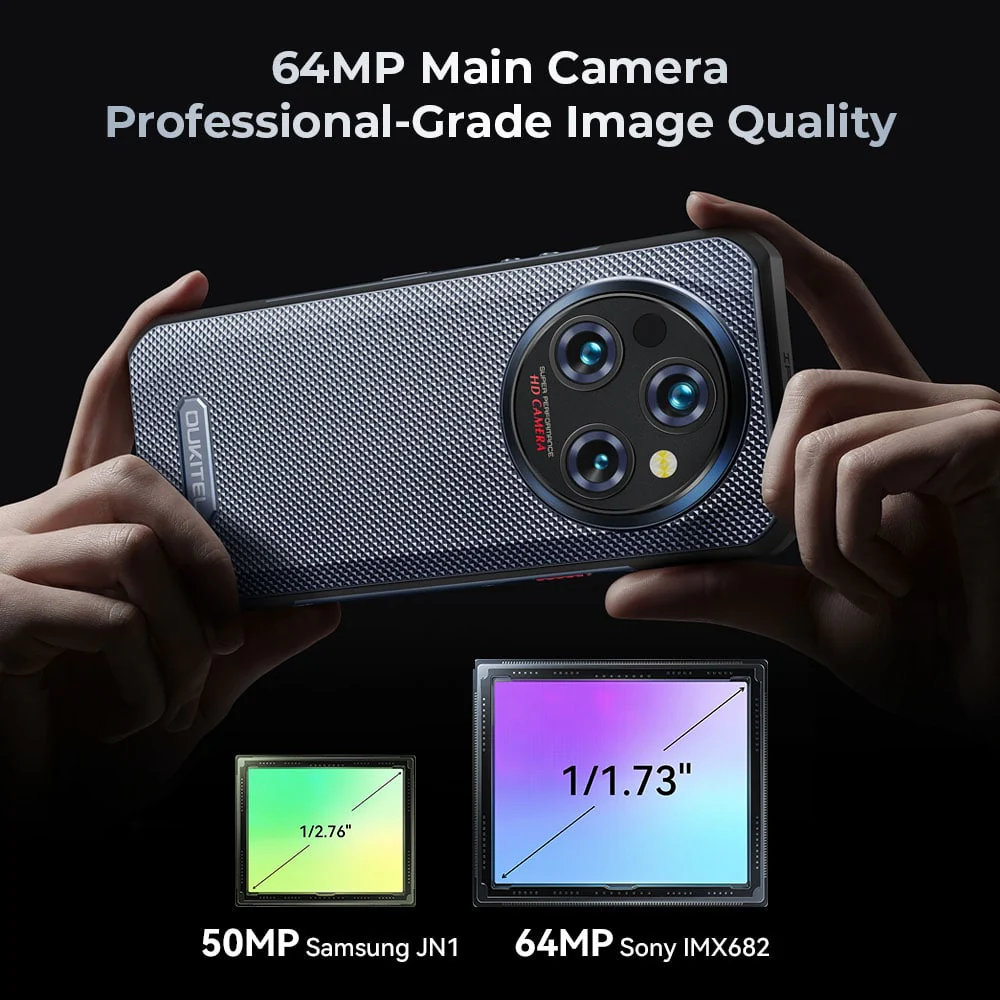 Oukitel WP35 5G Robustes Telefon 11000mAh Akku 15mm Gehäuse Android 14 (24GB+256GB) - Image 6