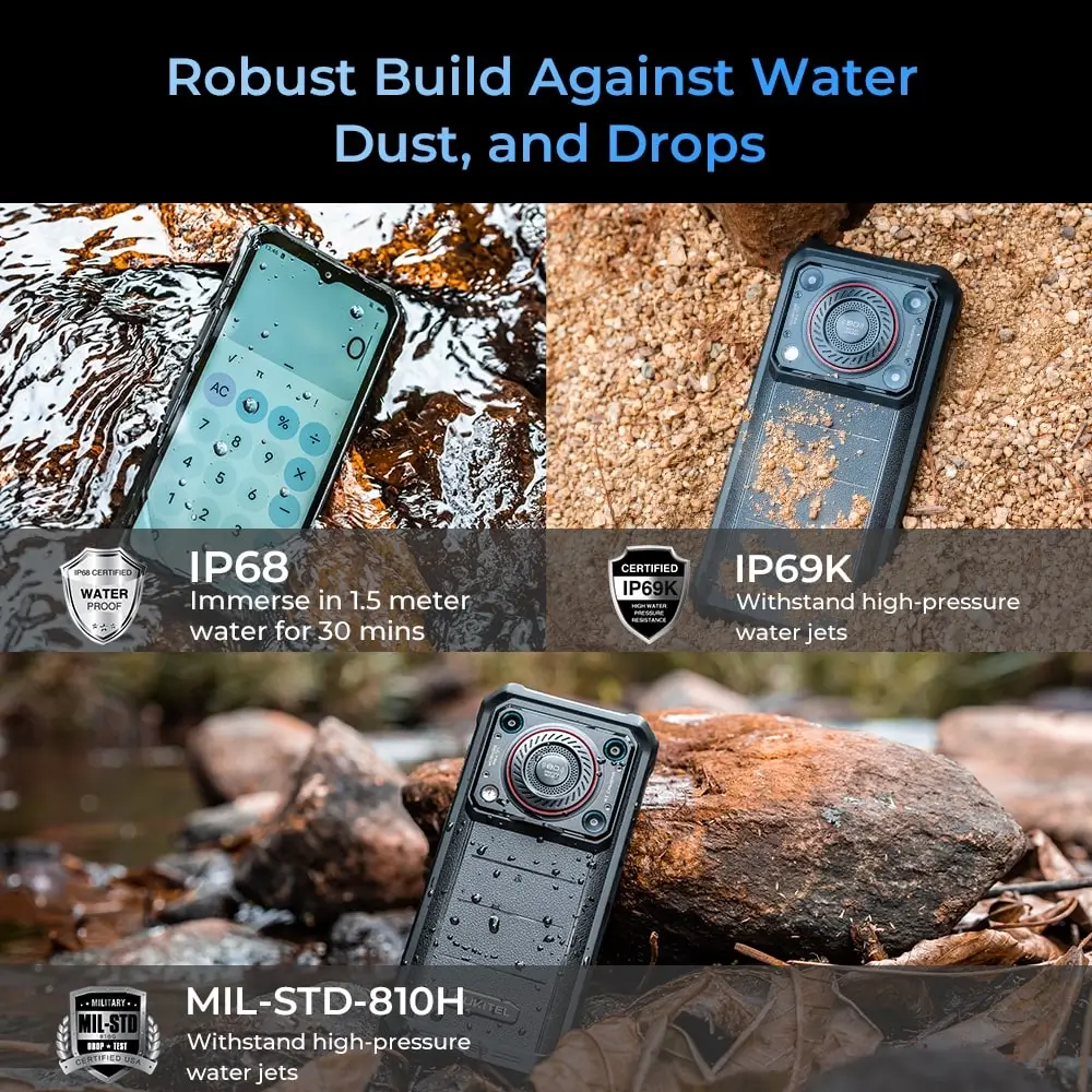 Oukitel WP36 Rugged-Smartphone 10600mAh Akku 8D Sound Triple-Kamera 16GB + 128GB - Image 8